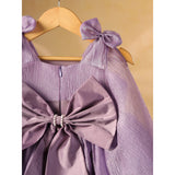 Casa Ninos Purple Crush Dress With Fall Sleeves