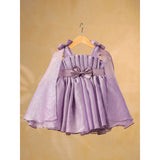 Casa Ninos Purple Crush Dress With Fall Sleeves