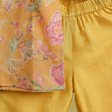 Casa Ninos YELLOW FLORAL KURTA SET