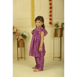 Pankhuri By Priyanka Purple Palazzo Set