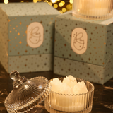 Crystal Blooms Tulip Glass Candle