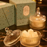 Crystal Blooms Tulip Glass Candle