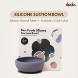 Dodo Baby Silicone Suction Feeding Bowl Blue