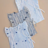 Newborn Jabla | Handwoven Mull Cotton | Jamdhani Elegance | Set of 3 | Boys