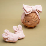 Bunny Booties - Pink Heart