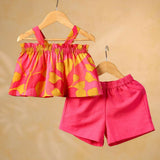 Casa Ninos Pink Bloom Summer Co-ord Set