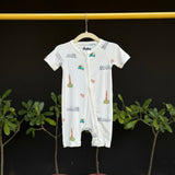 Bubz Bamboo Baby Romper - Soft Breathable Two-Way Zip - Delhi