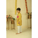 Pankhuri By Priyanka Musturd Yellow Kurta Set