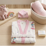 Little Pink Llama Unicorn Bathrobe