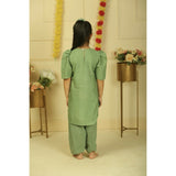 Pankhuri By Priyanka Sage Green Kurta Salwar