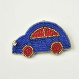 Little Pink Llama Happy Wheels-Blue- Brooch