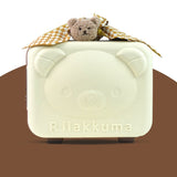 LSB 20 pcs Chubby Cream Teddy Face Birthday Gift Hamper set for Baby with travelling suitcase