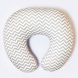 Aariro Nursing Pillow Cover - Grey Chevron
