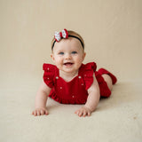 Pure Cloth Christmas Edition Red Heart Newborn Gift Hamper | Baby Girl