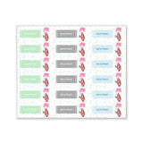 Teddy Party Pink Waterproof Sticker