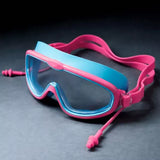 Blue & Pink Anti-Fog UV Protection Leakproof Swim Goggles for Kids, 7–15 Years