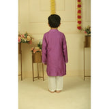 Pankhuri By Priyanka Purple Kurta Set