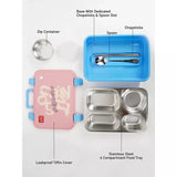 Little Surprise Box,Pink Travel theme Stainless Steel Tiffin/Lunch Box for Kids and Adults