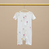 Bubz Bamboo Baby Romper - Soft Breathable Two-Way Zip - Kites