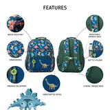 Zookeeper Dinosaur Kids School Backpack For Boys & Girls Age 5–7 Years