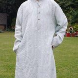 Little Awadh Hand Embroidered Gorgette Kurta Featuring Exquisite Full Chikankari Jaal