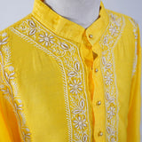 Little Awadh Sunshine Chanderi Kurta