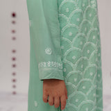 Fine Chikankari Criss Cross Jaal Kurta