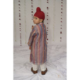 Little Awadh Striped Tissue Kurta Set
