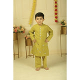 Pankhuri By Priyanka Golden Yellow Kurta Set