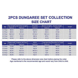 Mustard MadTed Dungaree with Stripes T-shirt, 2 Pcs Clothing Set For Toddlers And Kids