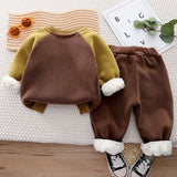 BrownBear 3DEars 2pcs Sherpa Winter Tracksuit Set for Kids