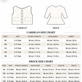 LSB Pink Kitty Knitted Vest & White-Pink Ruffle Frock Winterwear 2 Pcs Set for Girls