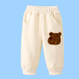 Ivory Bear 3D Legs 2pcs, Fleece winter Tracksuit Set for Kids