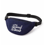 Sporty Navy Tracksuit Set with Matching Sling Bag for Kids