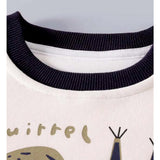 Navy Squirrel Tracksuit Set for Kids