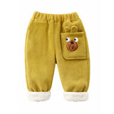 Olive Bear 3DEars 2pcs sherpa Winter Tracksuit Set for Kids