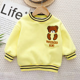 Yellow & Brown Pocket Bear fleece winter Tracksuit Set for Kids