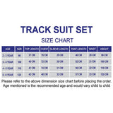 3 Pcs Set, Black Bear Quilted Jacket, T-shirt & Pants set for Kids, Winterwear
