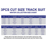 LSB 3 Pcs Set,Brown Peter Pan Collared Floral Knitted Cardigan,T-shirt,& Denims Partywear for Girls