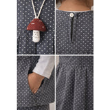 3 Pcs Set,Grey Polka Flared Top,Grey T-shirt & Wide Leg Pants partwear for Girls