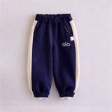 3 Pcs Set, Navy & Cream Tracksuit with and matching Sling Bag for Kids