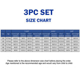 3 Pcs Set,Navy Labu Vest, Frill Inner T-shirt & Skirt partywear for Girls