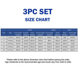 3 Pcs Set,Yellow Cat Top,Grey T-shirt with Dotted Pants for Girls