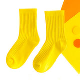 LSB 3pcs Fluoroscent Green, Orange, Yellow Socks set for kids, 2yrs - 5yrs