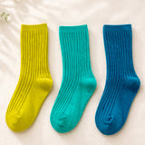 LSB 3pcs Olive, Mint & Teal dark Socks set for kids, 2yrs - 5yrs