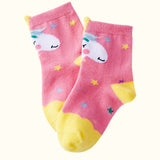 LSB 3pcs Peach, Blue, Pink Animal print Socks set for kids, 1yr - 3yrs