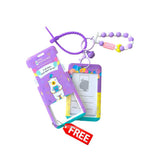 Little Surprise Box,Purple 2d Pop Unicorn Garden School Backpack for Kids,6yrs - 10yrs