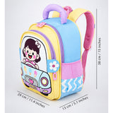 LSB Blue Girl Car Ride Backpack for Toddlers & Kids