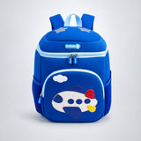 LSB Blue Plane Soft Neoprene Backpack for Toddlers & Kids,3yrs to 5yrs