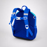 LSB Cobalt Blue & Red Car Soft Neoprene Backpack for Toddlers & Kids, 3yrs to 5yrs